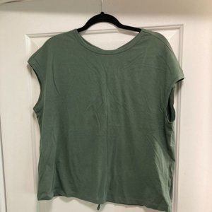 Mango green cap sleeve t-shirt in size XL- BNWT